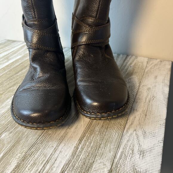 Boc Born Boots Womens 6 M Oliver Tall Riding Brown Leather Knee-Hi Casual - Picture 9 of 15
